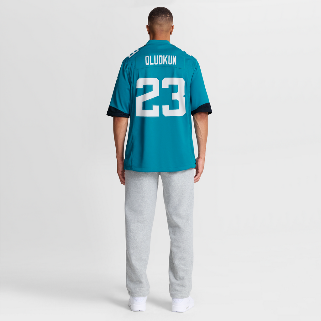 Men's Nike Jacksonville Jaguars Foyesade Oluokun Teal Game Player NFL Jersey