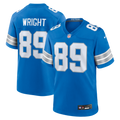 Men's Nike Detroit Lions Brock Wright Blue Team Game NFL Jersey