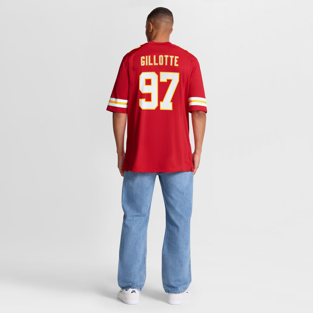 Men's Nike Kansas City Chiefs Ashton Gillotte Red Team Game NFL Jersey