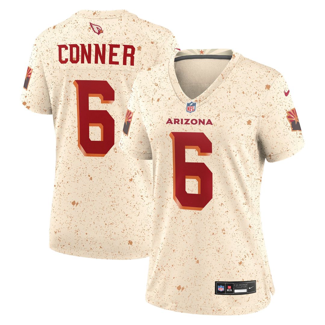 Women's Nike Arizona Cardinals James Conner Natural 2025 Rivalries Collection Game NFL Jersey
