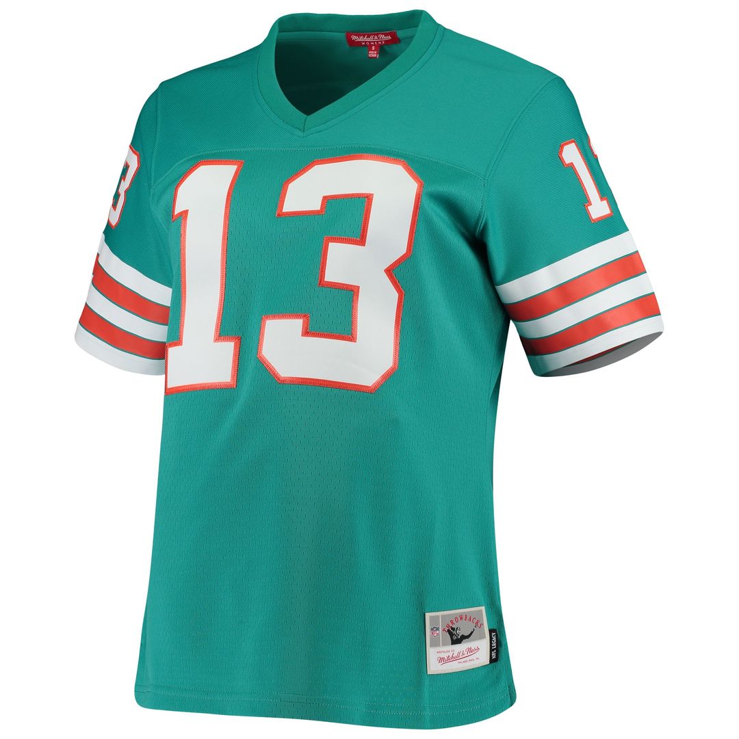 Women's Mitchell & Ness Miami Dolphins Dan Marino Aqua 1984 Legacy Replica NFL Jersey