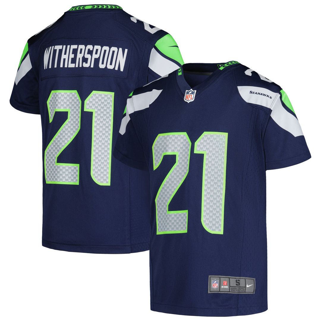 Youth Nike Seattle Seahawks Devon Witherspoon College Navy Game NFL Jersey