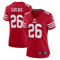 Women's Nike San Francisco 49ers Chase Lucas Scarlet Team Game NFL Jersey