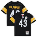 Toddler Mitchell & Ness Pittsburgh Steelers Troy Polamalu Black 2005 Retired Legacy NFL Jersey