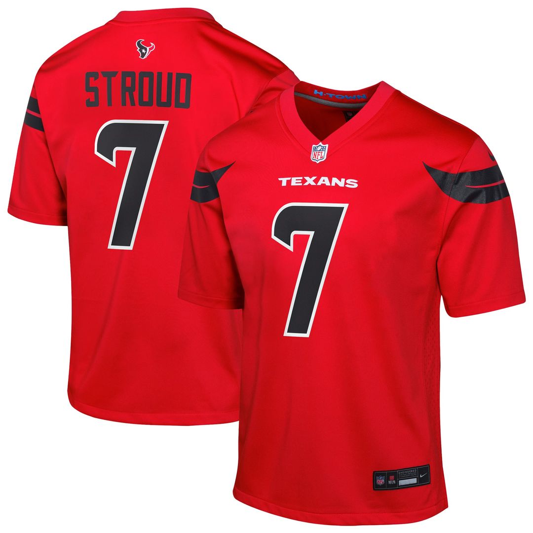Youth Nike Houston Texans C.J. Stroud Red Game NFL Jersey