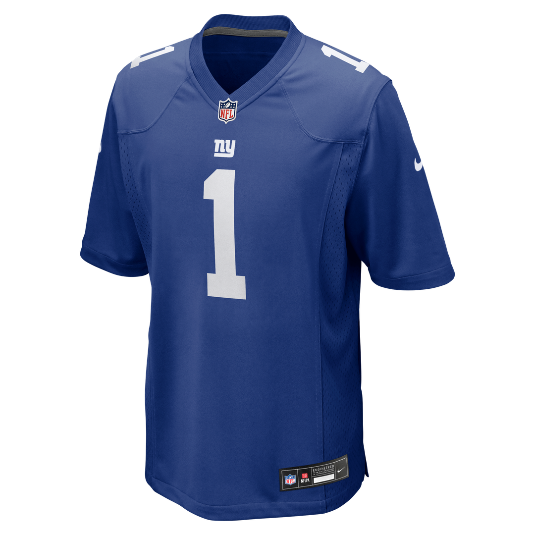Men's Nike New York Giants Malik Nabers Century Red Alternate Game NFL Jersey