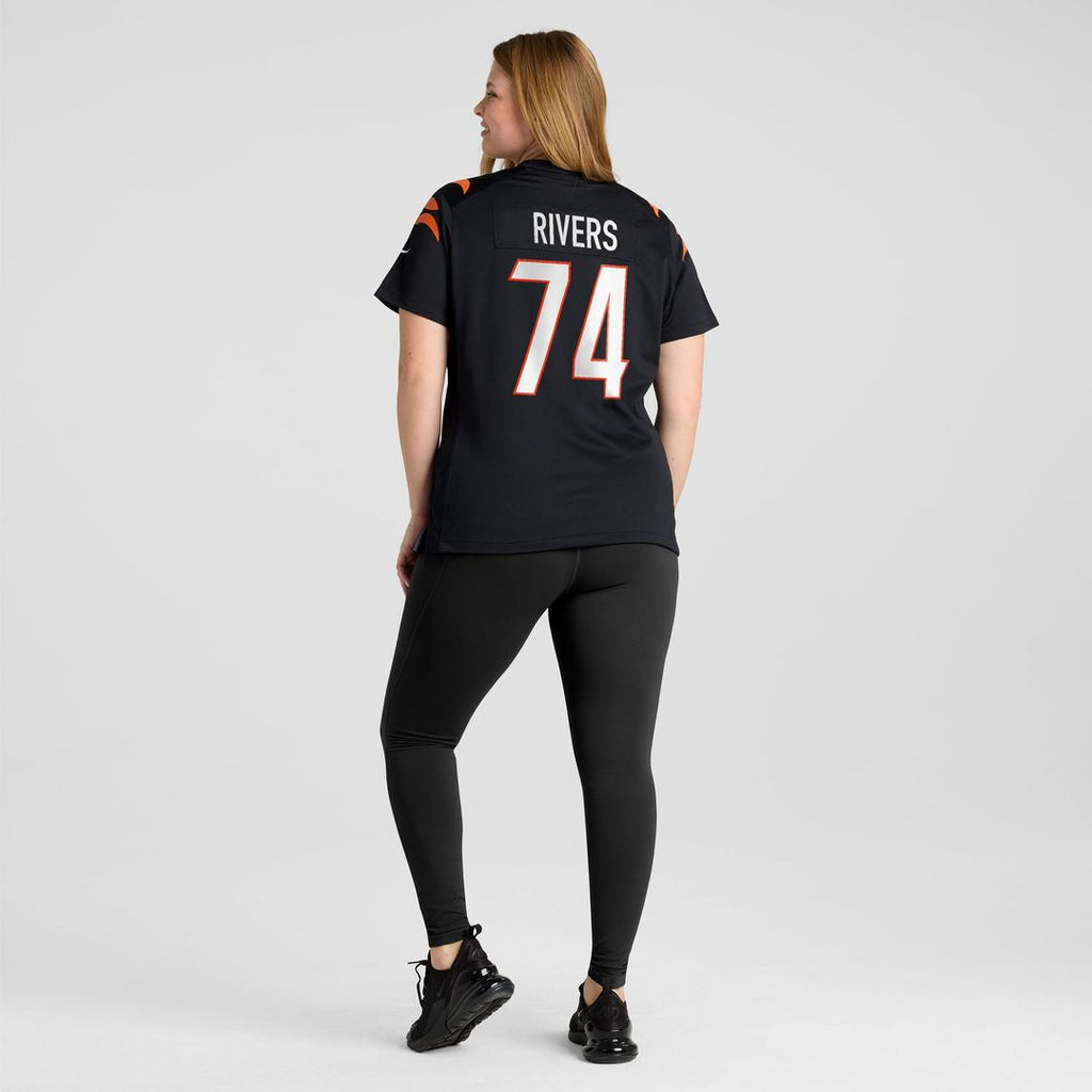 Women's Nike Cincinnati Bengals Jalen Rivers Black Team Game NFL Jersey