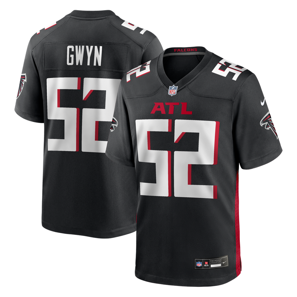 Men's Nike Atlanta Falcons Jovaughn Gwyn Black Team Game NFL Jersey