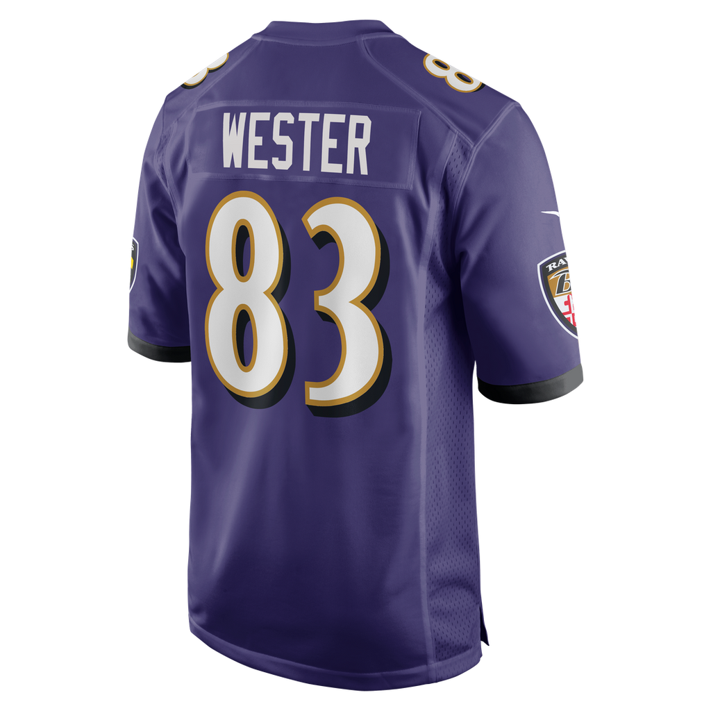 Men's Nike Baltimore Ravens LaJohntay Wester Purple Team Game NFL Jersey