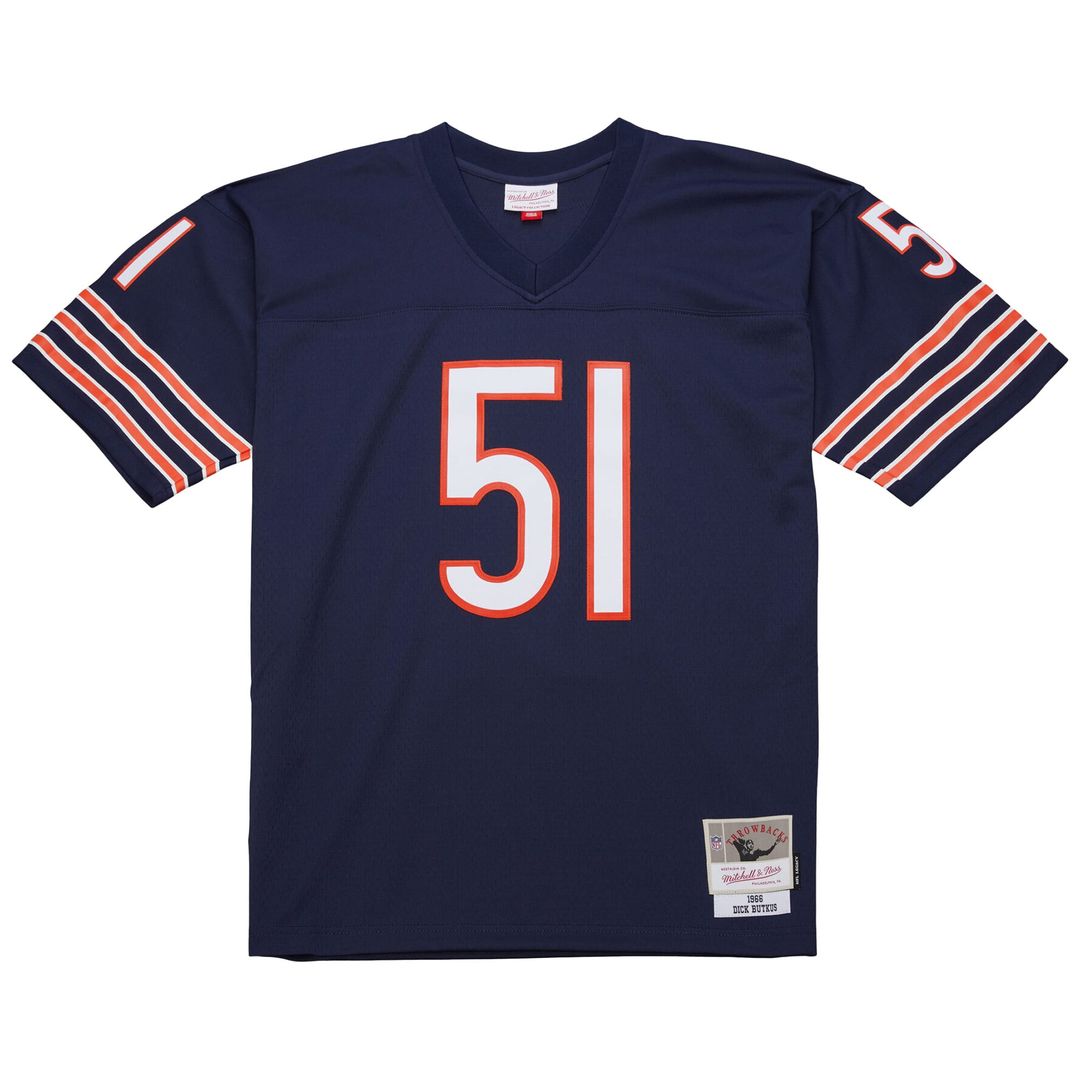 Men's Mitchell & Ness Chicago Bears Dick Butkus Navy Legacy Replica NFL Jersey