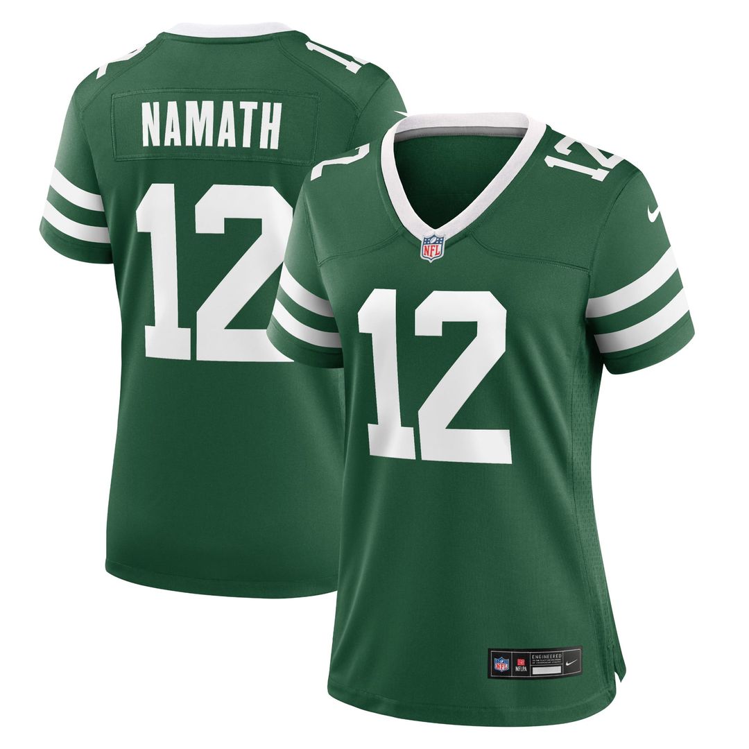 Women's Nike New York Jets Joe Namath Legacy Black Retired Player Alternate Game NFL Jersey