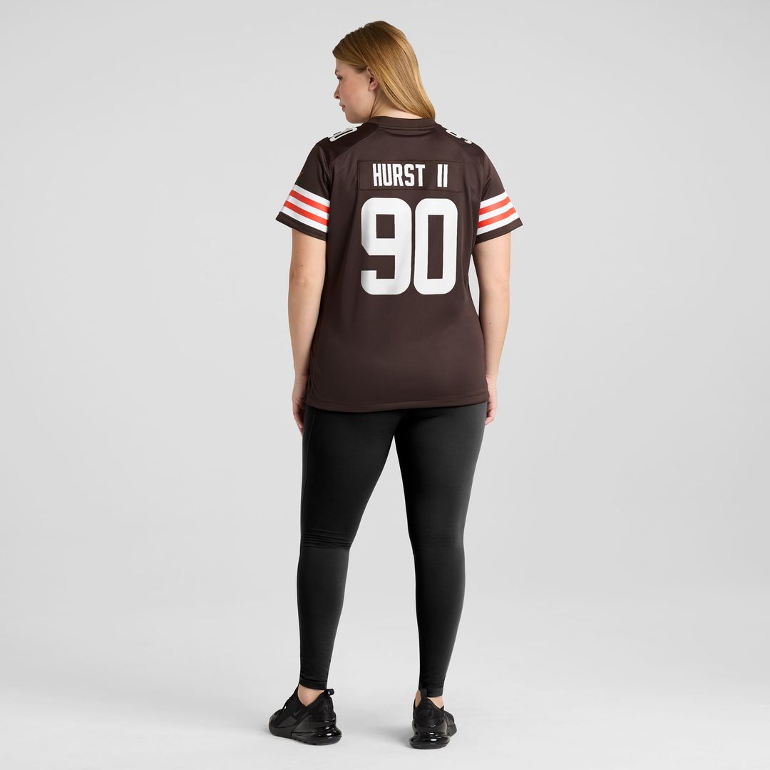 Women's Nike Cleveland Browns Maurice Hurst II Brown Game NFL Jersey