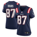 Women's Nike New England Patriots Romeo Doubs Navy Game NFL Jersey