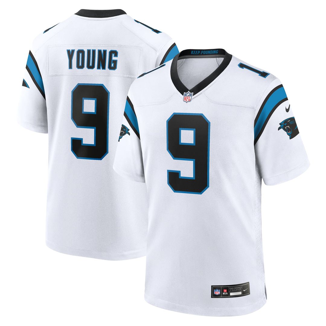 Men's Nike Carolina Panthers Bryce Young White Game NFL Jersey
