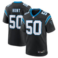 Men's Nike Carolina Panthers Robert Hunt Black Game NFL Jersey