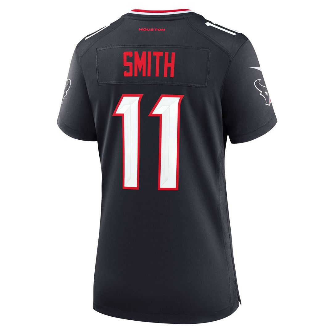 Women's Nike Houston Texans Tremon Smith Navy Team Game NFL Jersey