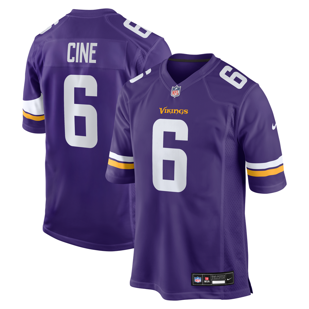 Men's Nike Minnesota Vikings Lewis Cine Purple Game Player NFL Jersey