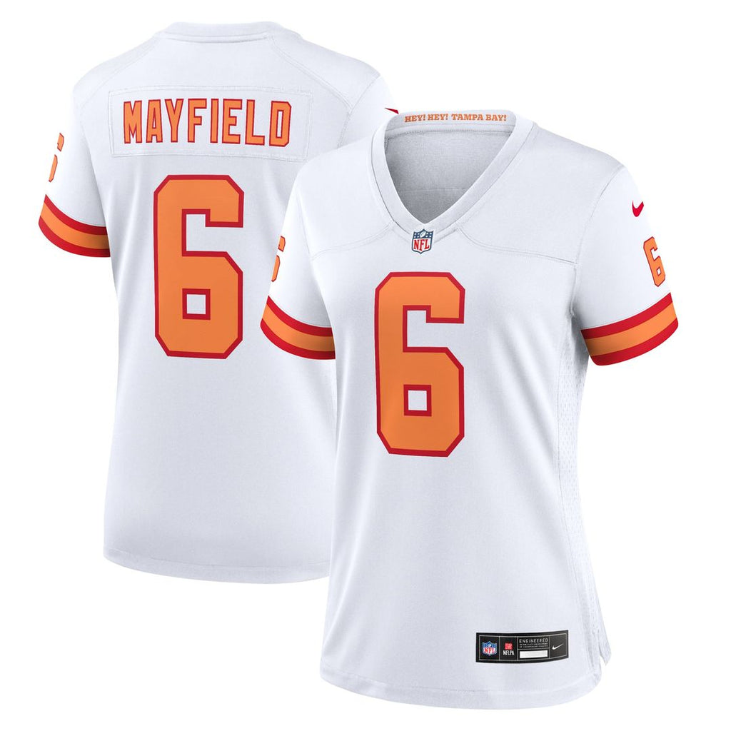 Women's Nike Tampa Bay Buccaneers Baker Mayfield '76 White Game NFL Jersey