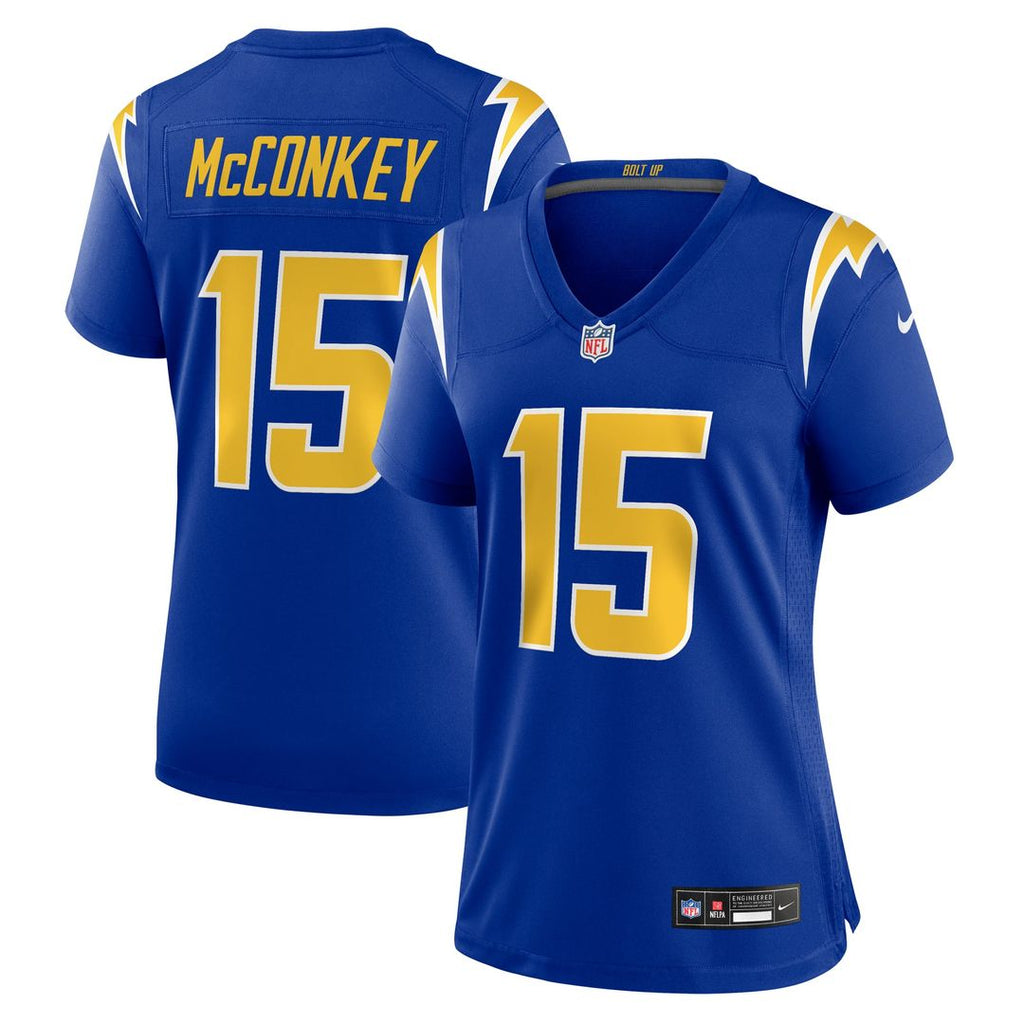 Women's Nike Los Angeles Chargers Ladd McConkey Royal Alternate Game NFL Jersey