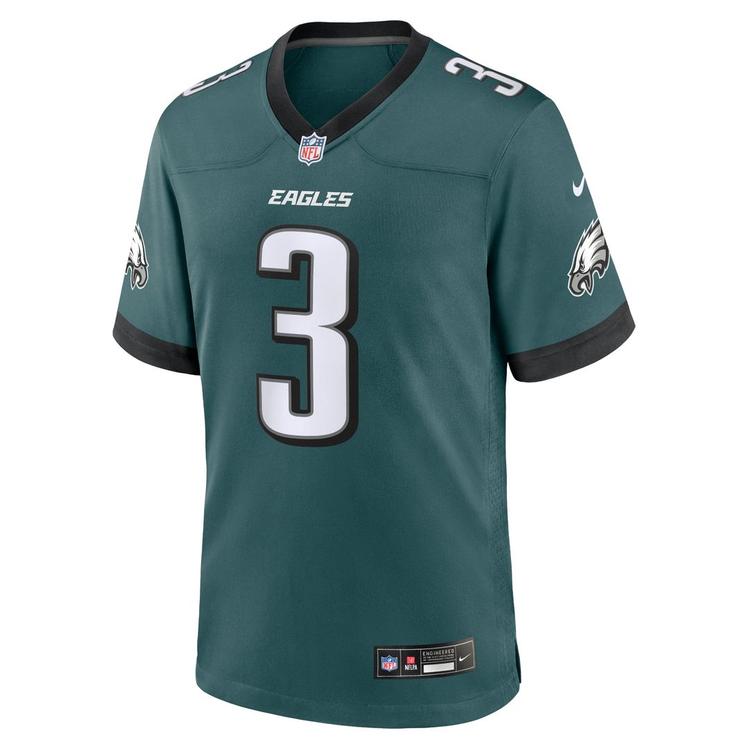 Men's Nike Philadelphia Eagles Nolan Smith Midnight Green Team Game NFL Jersey