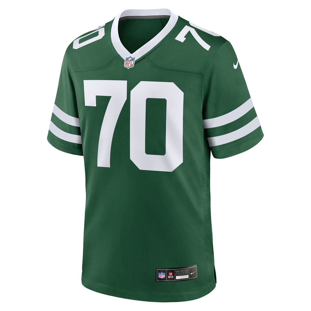 Men's Nike New York Jets Armand Membou Green Team Game NFL Jersey