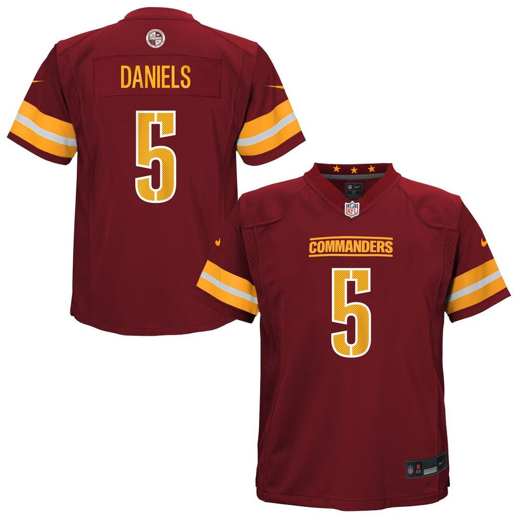 Preschool Nike Washington Commanders Jayden Daniels Burgundy Team Player Game NFL Jersey