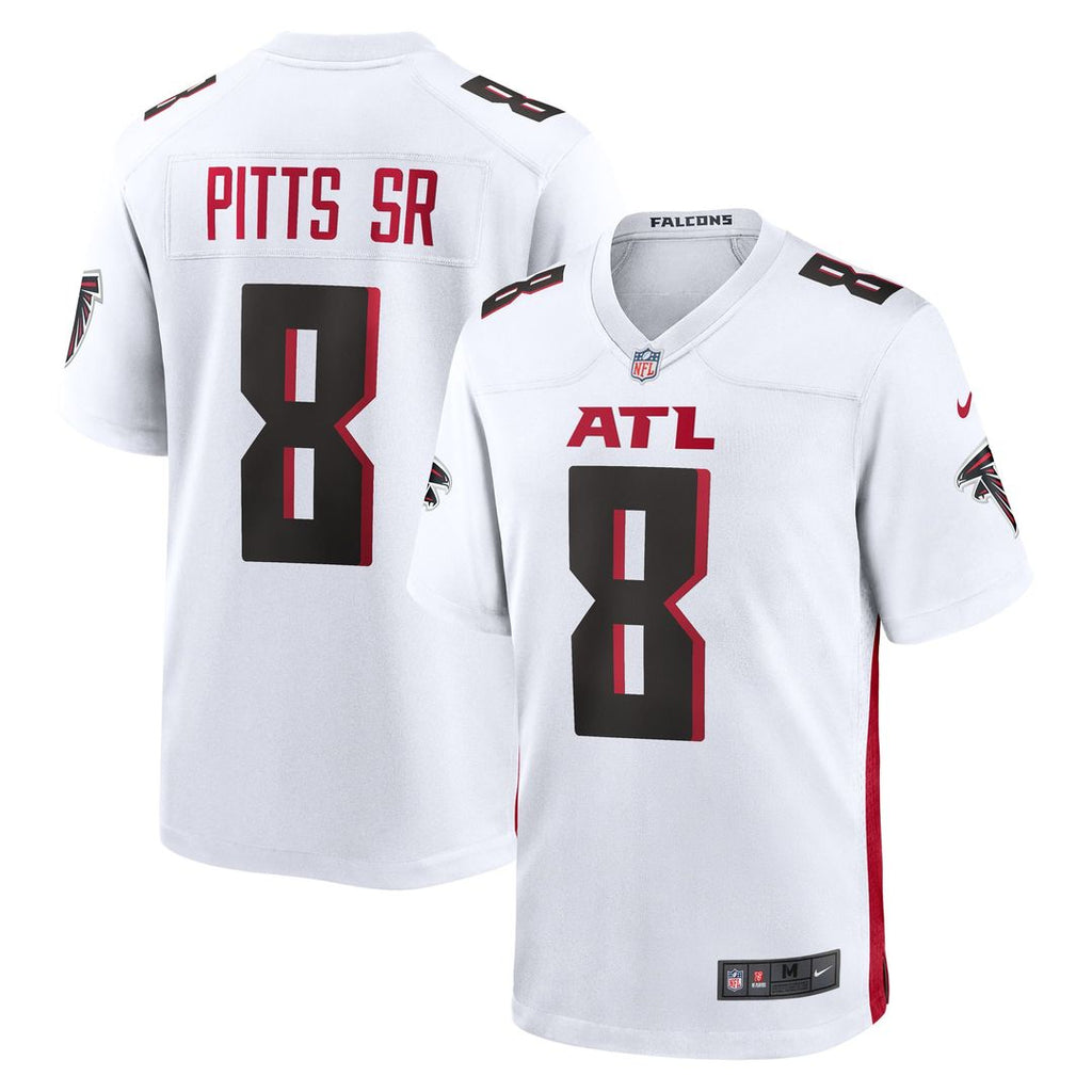 Men's Nike Atlanta Falcons Kyle Pitts Sr. White Game NFL Jersey