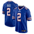 Men's Nike Buffalo Bills Tyler Bass Royal Game Player NFL Jersey