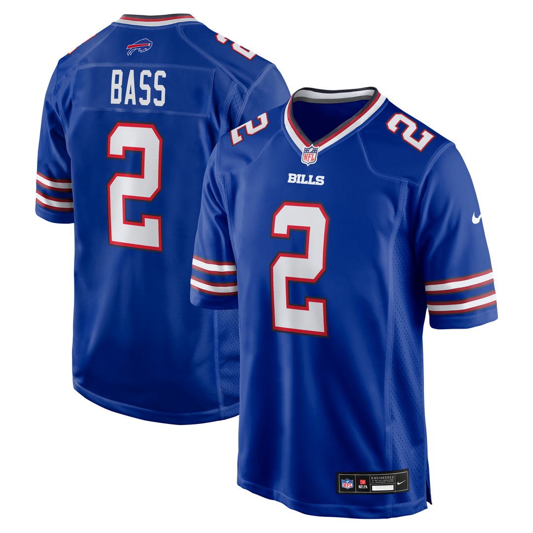 Men's Nike Buffalo Bills Tyler Bass Royal Game Player NFL Jersey