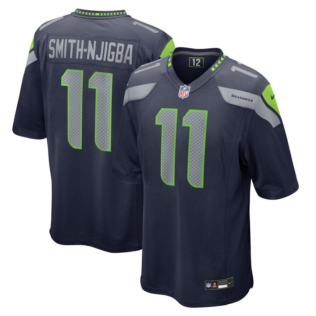 Men's Nike Seattle Seahawks Jaxon Smith-Njigba College Navy Game NFL Jersey