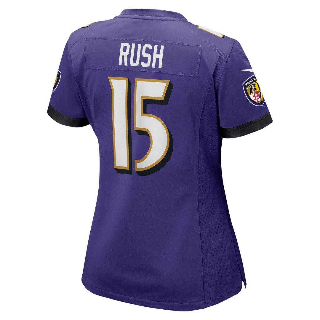 Women's Nike Baltimore Ravens Cooper Rush Purple Team Game NFL Jersey