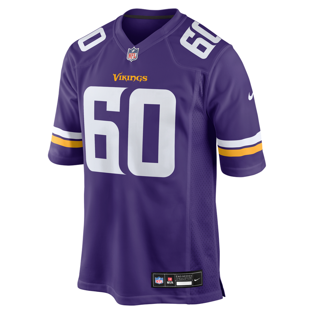 Men's Nike Minnesota Vikings Joe Huber Purple Team Game NFL Jersey