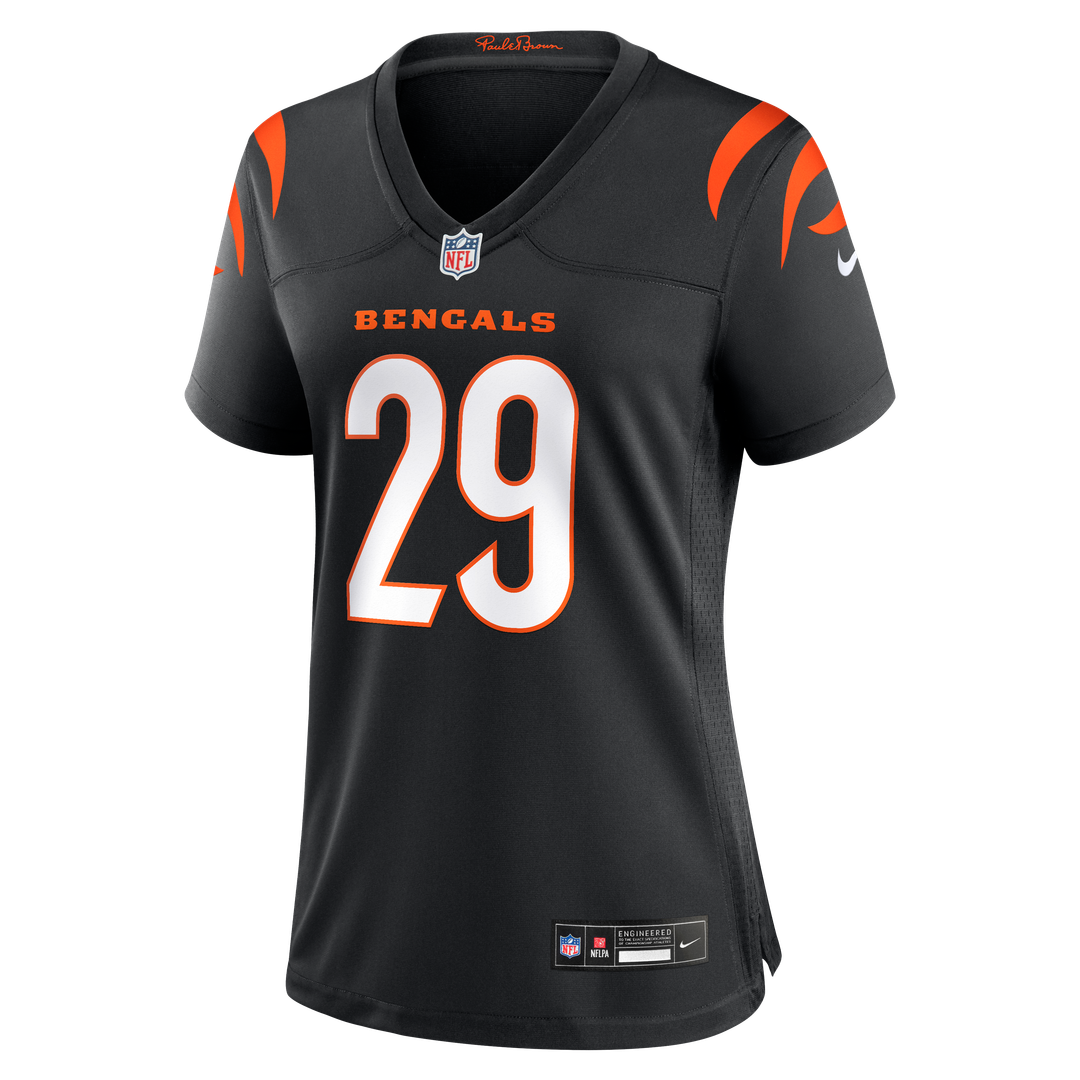 Women's Nike Cincinnati Bengals Kyle Dugger Black Team Game NFL Jersey