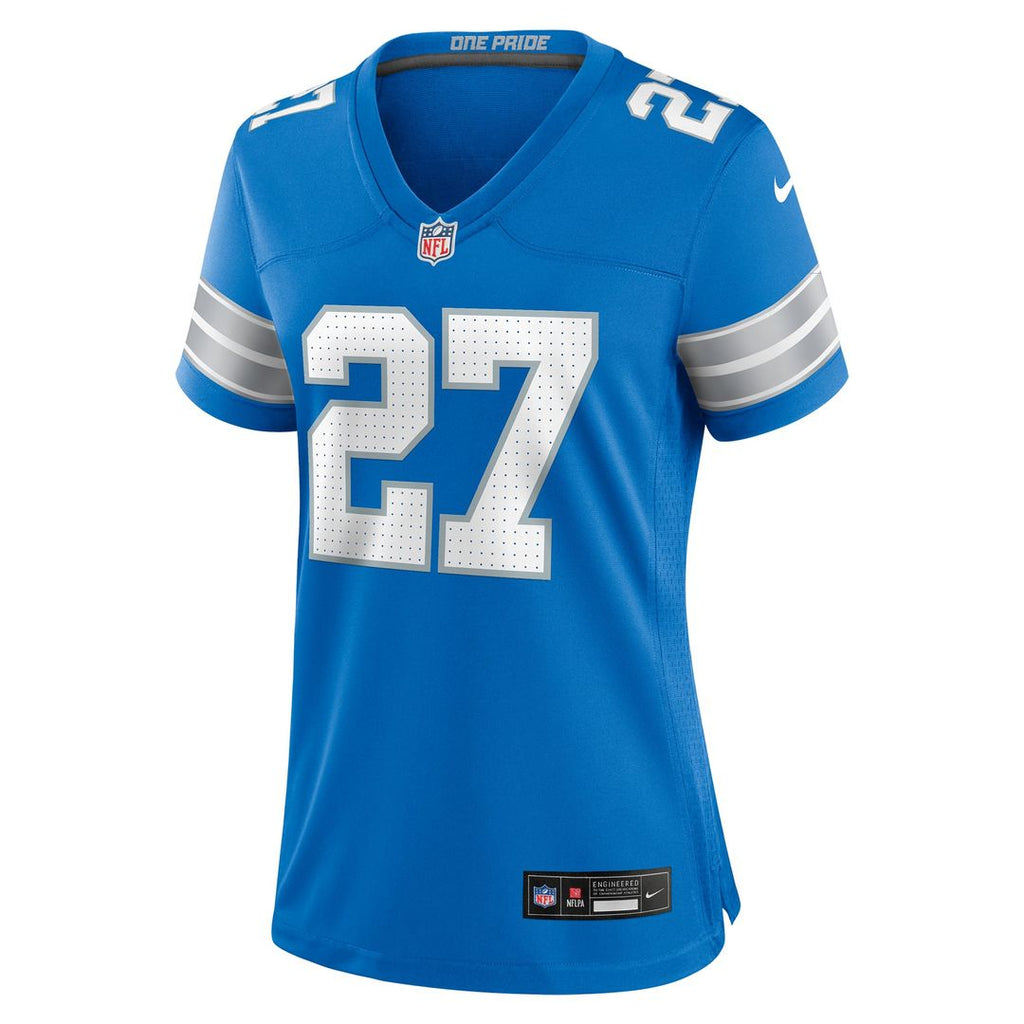 Women's Nike Detroit Lions Arthur Maulet Blue Team Game NFL Jersey