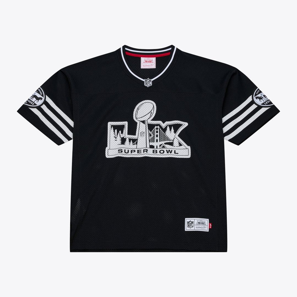 Men's Mitchell & Ness San Francisco 49ers Black Super Bowl LX x Levi's Unisex Legacy NFL Jersey