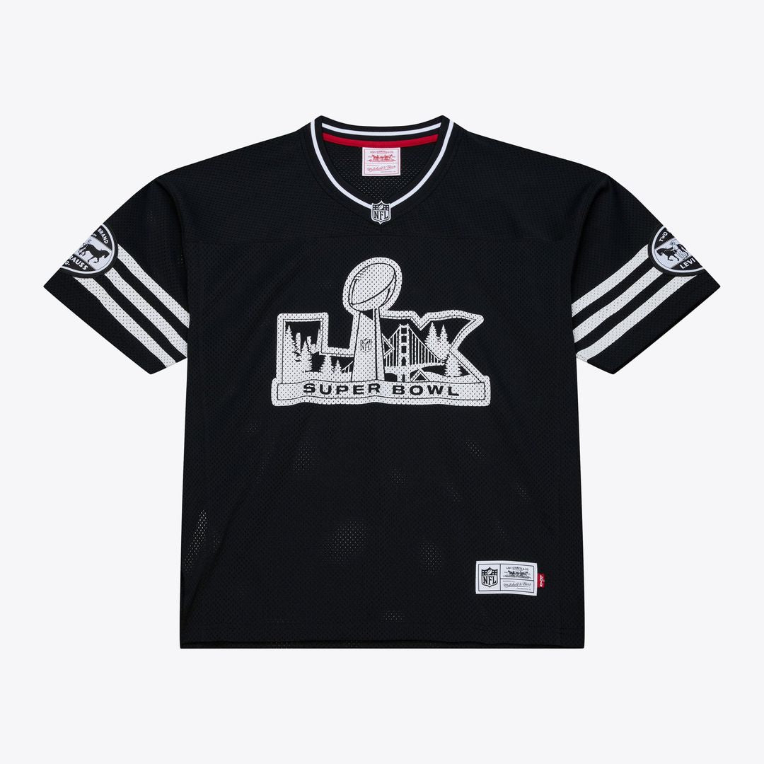Men's Mitchell & Ness San Francisco 49ers Black Super Bowl LX x Levi's Unisex Legacy NFL Jersey