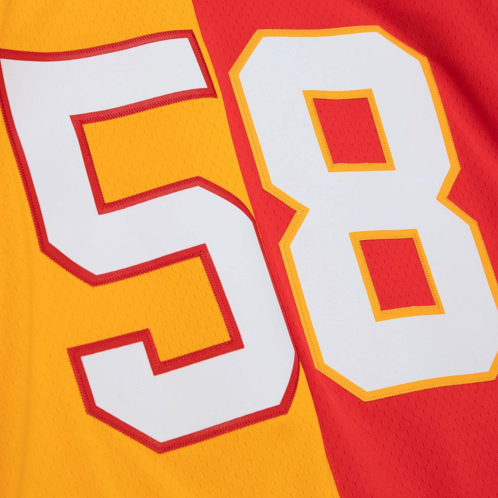 Men's Mitchell & Ness Kansas City Chiefs Derrick Thomas Red/Gold 1994 Split Legacy Replica NFL Jersey