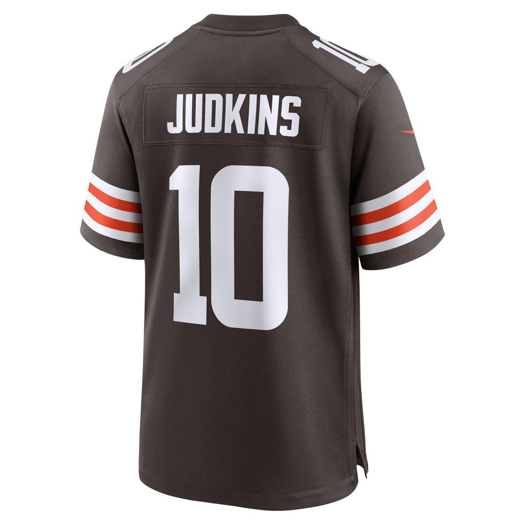 Men's Nike Cleveland Browns Quinshon Judkins Brown 2025 NFL Draft Game NFL Jersey
