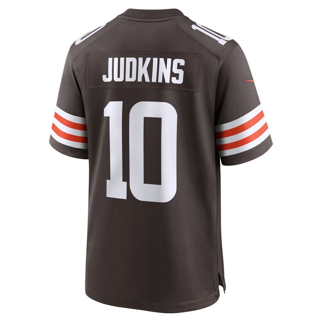 Men's Nike Cleveland Browns Quinshon Judkins Brown 2025 NFL Draft Game NFL Jersey