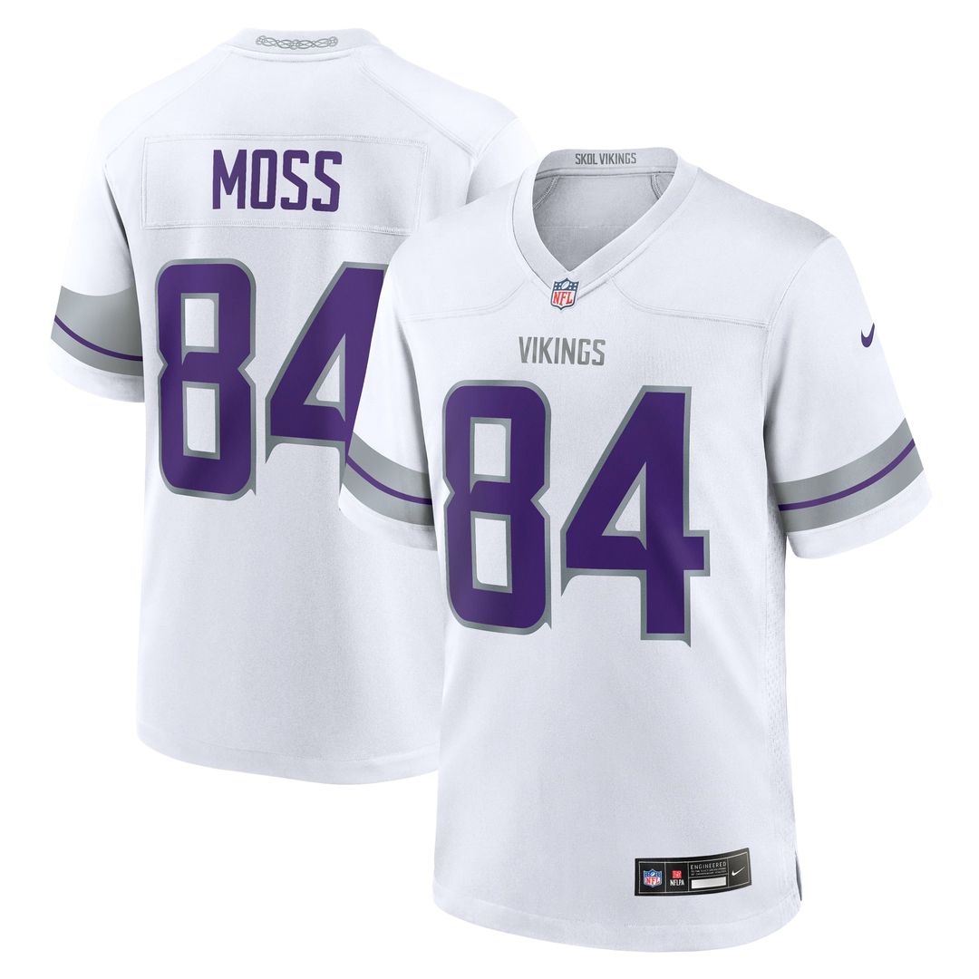 Men's Nike Minnesota Vikings Randy Moss Purple Classic Retired Player Game NFL Jersey