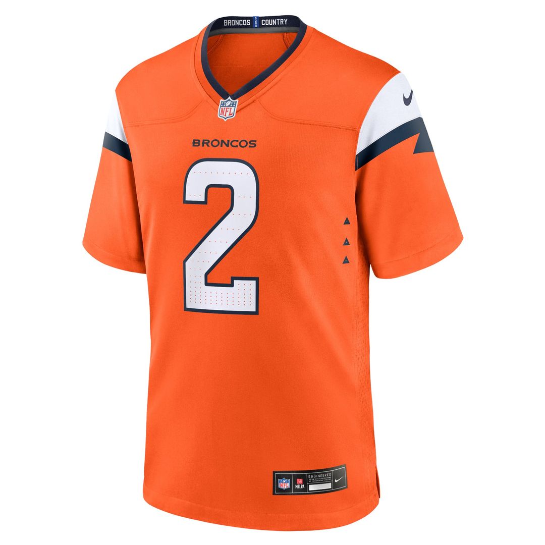Men's Nike Denver Broncos Patrick Surtain II Orange Team Game NFL Jersey