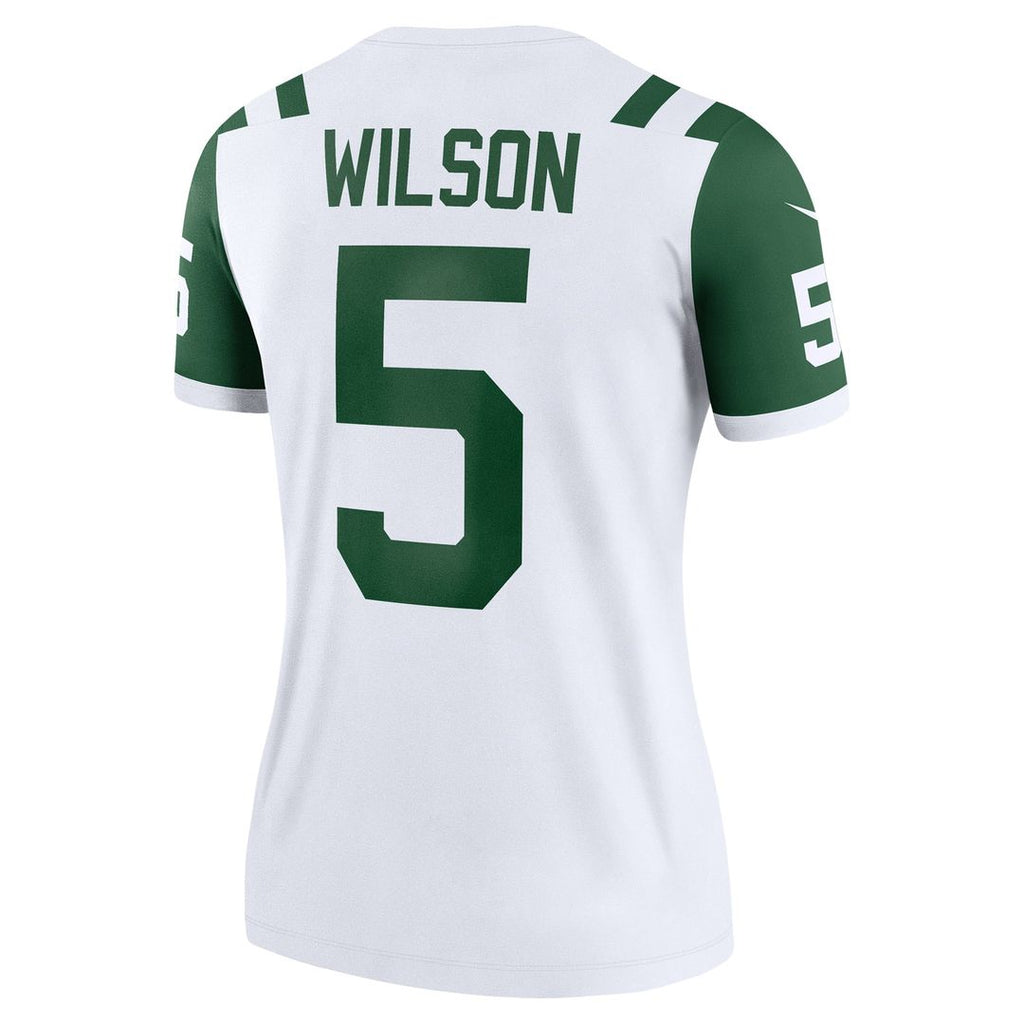 Women's Nike New York Jets Garrett Wilson Legacy Green Legend Player NFL Performance Top