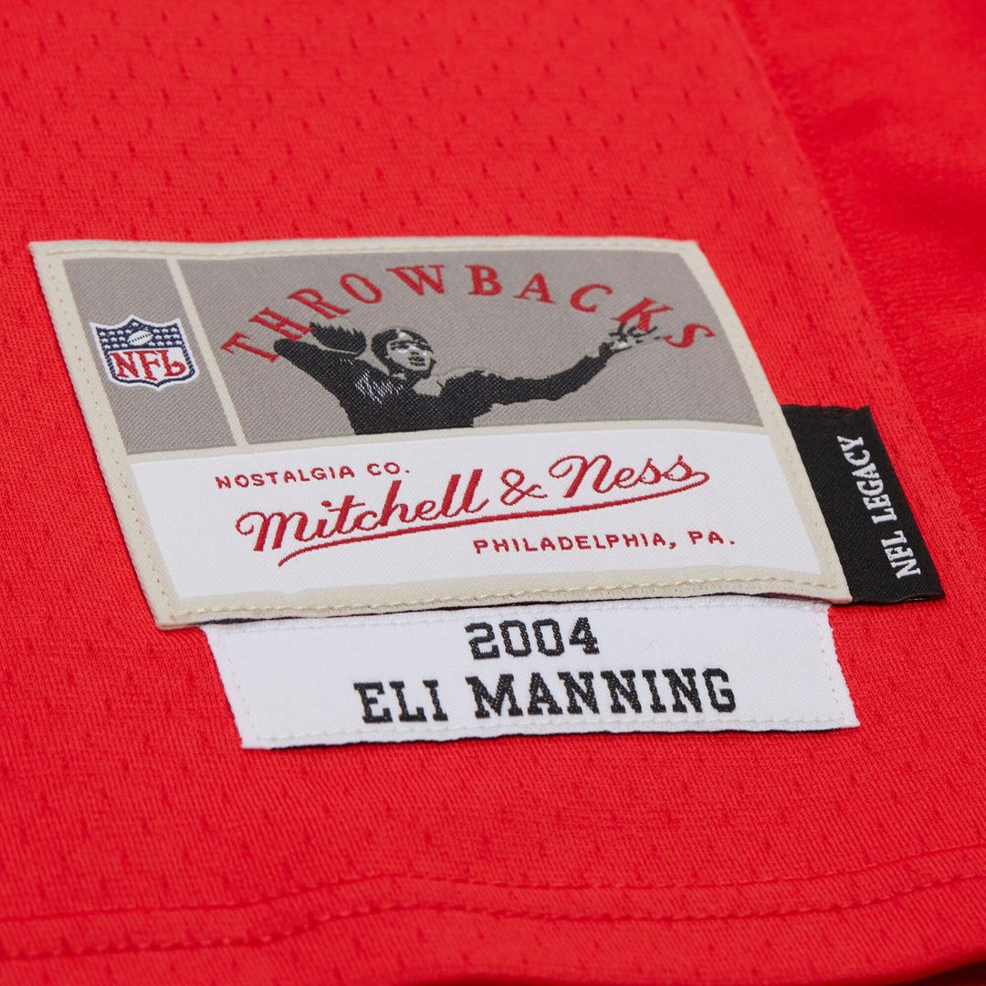 Men's Big & Tall Mitchell & Ness New York Giants Eli Manning Red 2004 Team Legacy Retired Player NFL Jersey