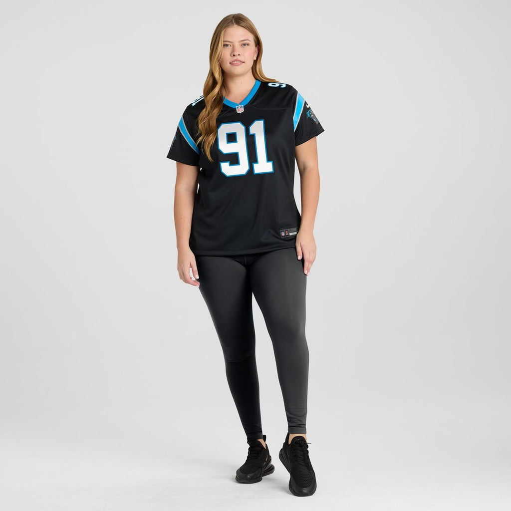 Women's Nike Carolina Panthers Patrick Jones II Black Team Game NFL Jersey