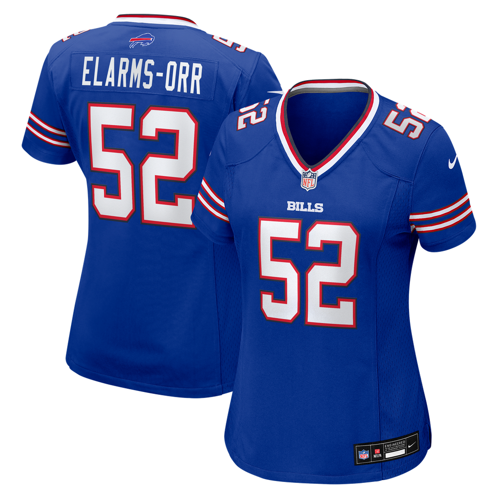 Women's Nike Buffalo Bills Kaleb Elarms-Orr Royal Team Game NFL Jersey
