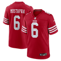 Men's Nike San Francisco 49ers Malik Mustapha Scarlet Game NFL Jersey