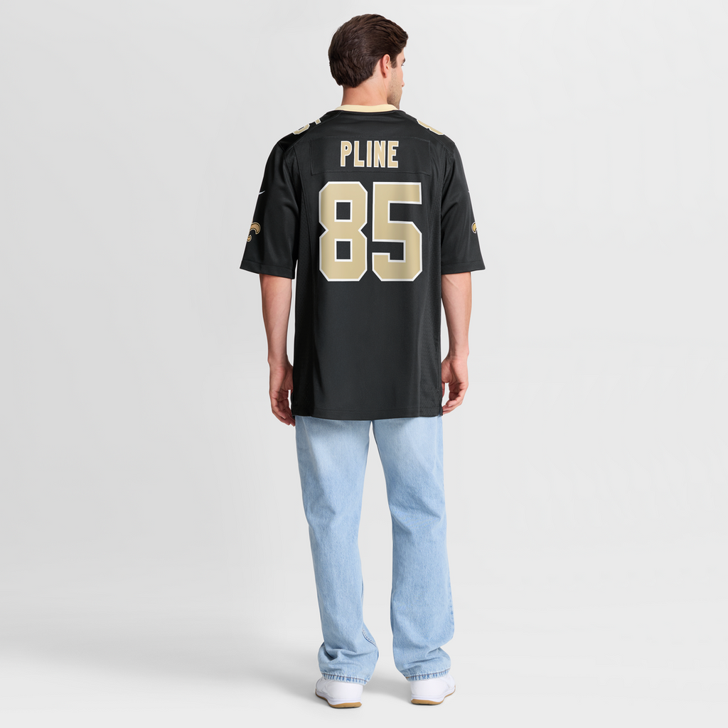 Men's Nike New Orleans Saints Mason Pline Black Team Game NFL Jersey
