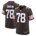 Men's Nike Cleveland Browns Jack Conklin Brown Game Player NFL Jersey