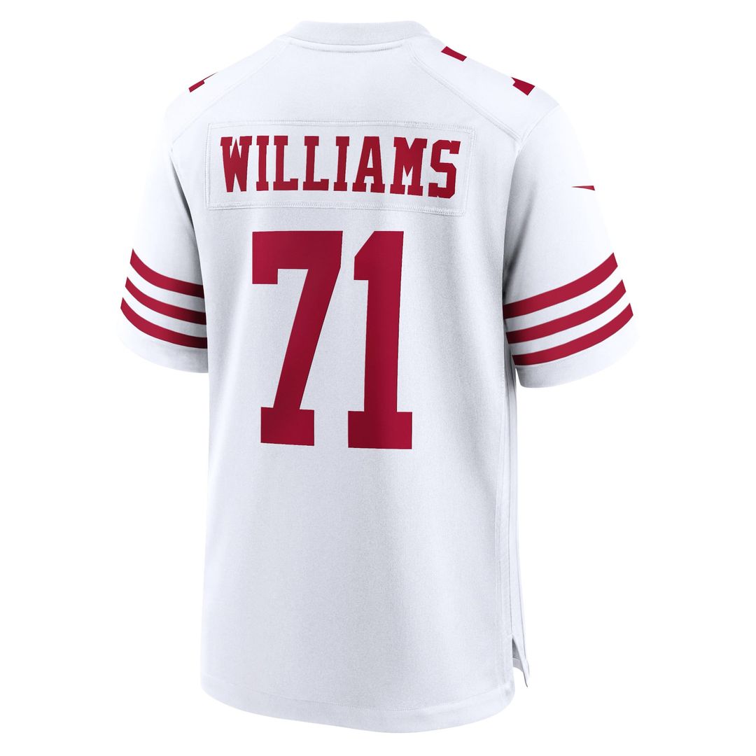 Men's Nike San Francisco 49ers Trent Williams White Player Game NFL Jersey
