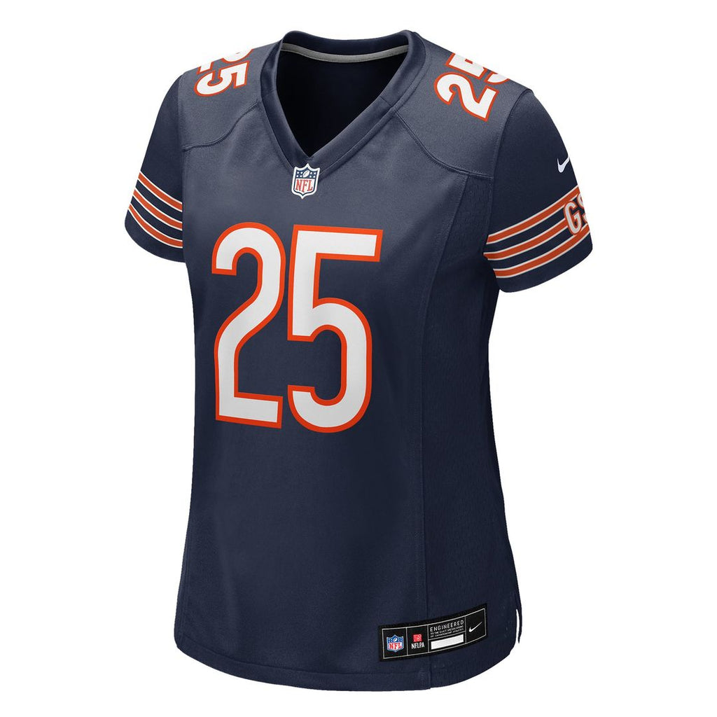 Women's Nike Chicago Bears Kyle Monangai Navy Team Game NFL Jersey